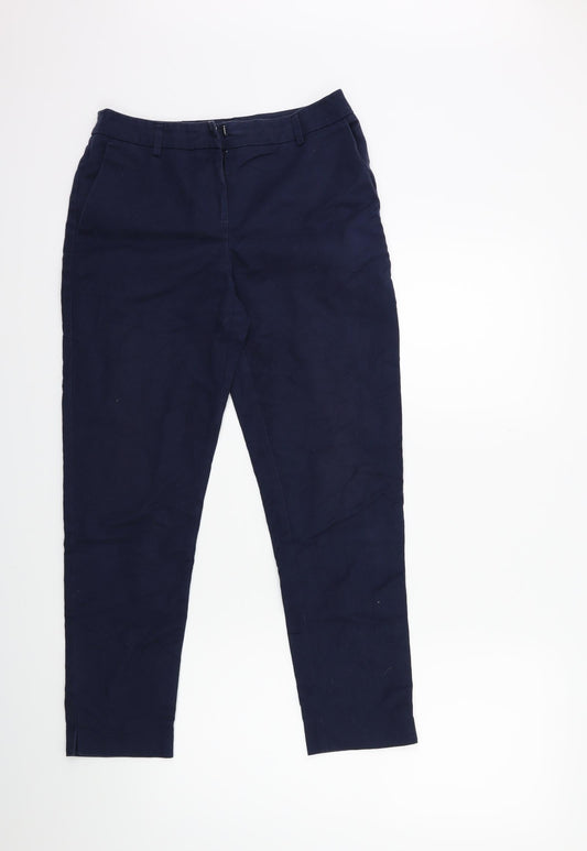 Womens UK Size 6 Warehouse Regular Fit Blue Trousers