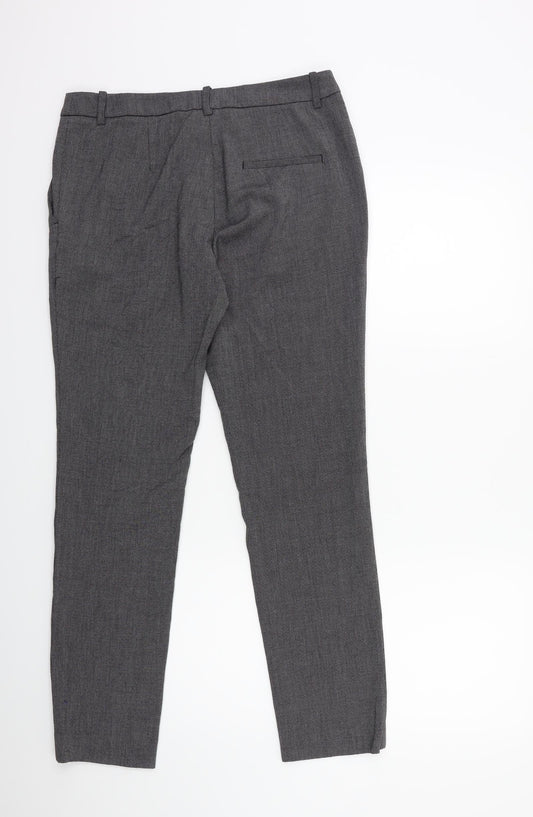 Womens UK Size 10 H&M Regular Fit Black Trousers