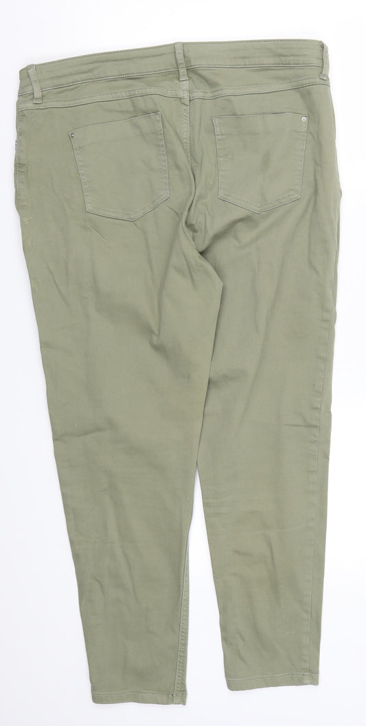 Womens UK Size 36 in Preworn Regular Fit Jegging Green Jeans