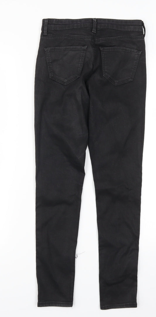 Womens UK Size 25 in Topshop Regular Fit Skinny Black Jeans
