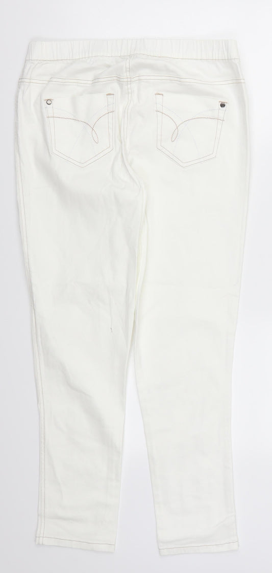 Womens UK Size 30 in Preworn Regular Fit Jegging White Jeans