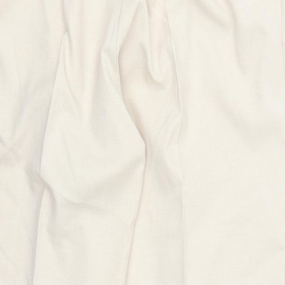 Marks and Spencer Womens Beige Trousers Size 37 in L26.5 in