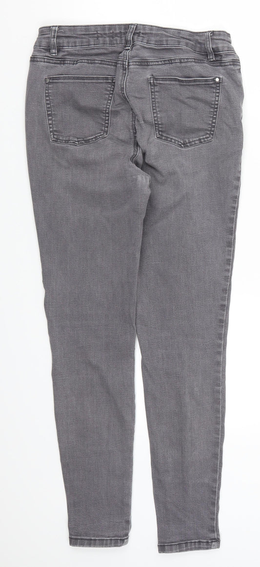 TU Womens Grey Denim Skinny Jeans Size 10 L26 in