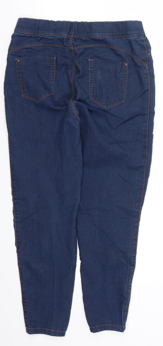 Denim Co Womens Blue Denim Jegging Jeans Size 10 L24 in