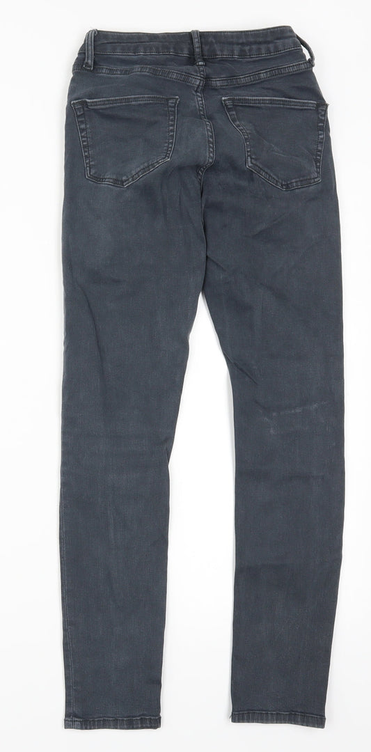 Topshop Womens Blue Denim Skinny Jeans Size 26 in L26 in