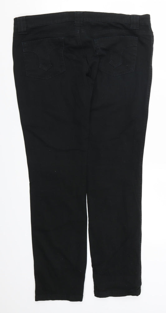 Miss Selfridge Womens Black  Denim Skinny Jeans Size 36 in L30 in