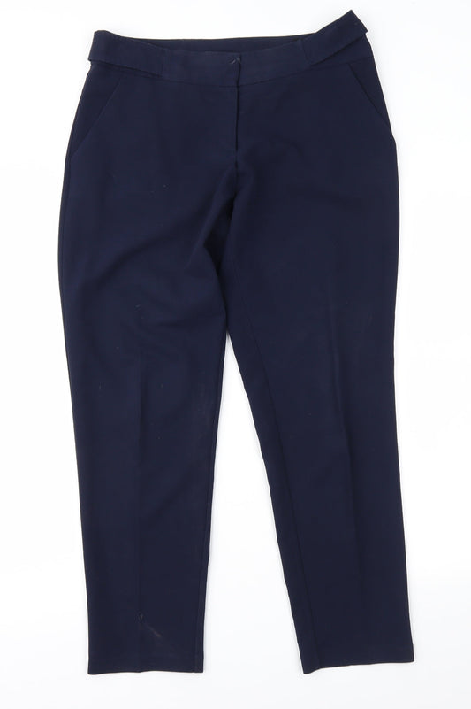 Womens UK Size 10 Dorothy Perkins Regular Fit Blue Trousers