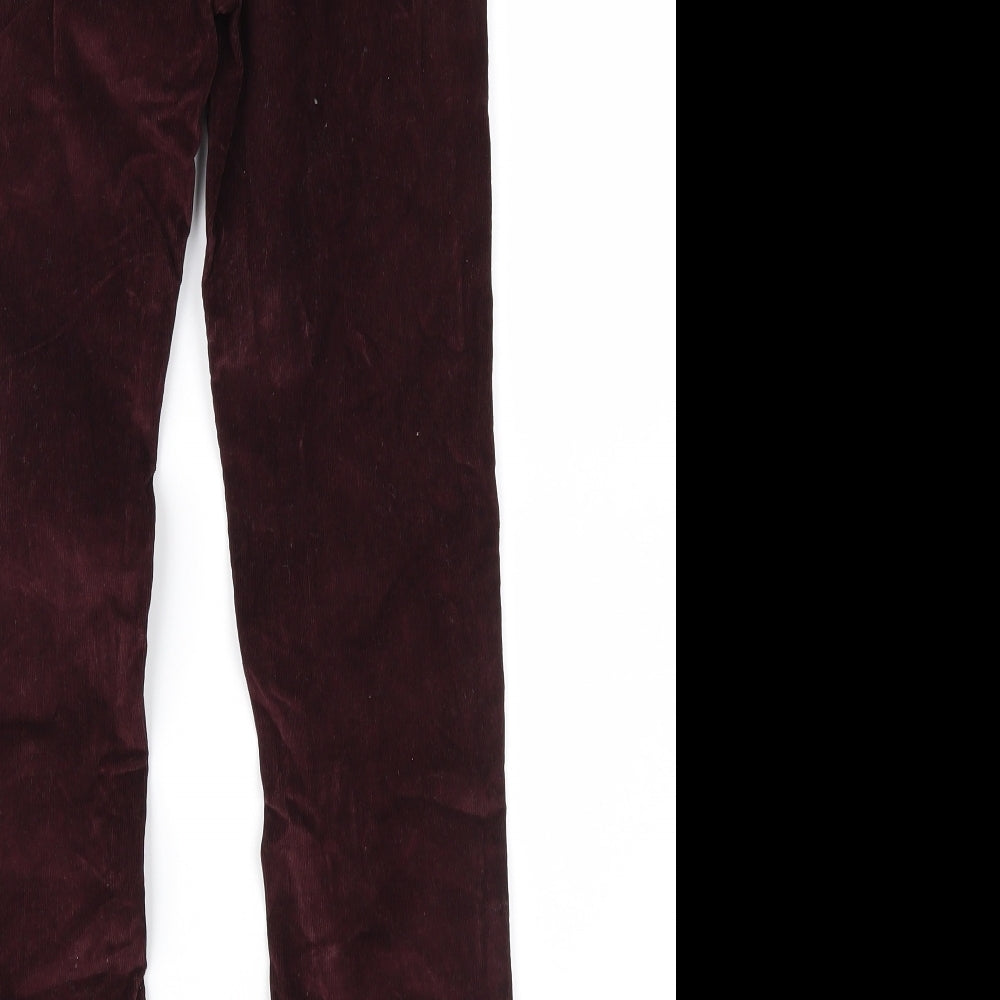Womens UK Size 25 in Topshop Regular Fit Purple Trousers