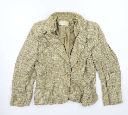 Womens UK Size 12 AMARANTO Beige Jacket