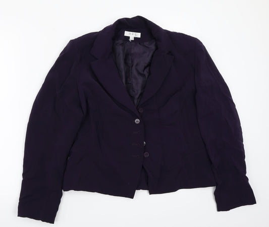 123 Womens Purple Jacket Coat Size 46