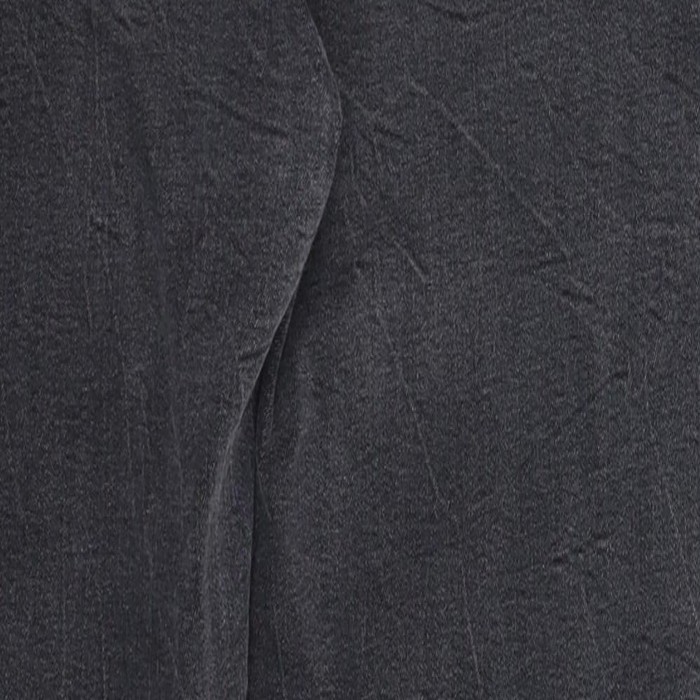 Denim & Co. Womens Grey Denim Skinny Jeans Size 14 L24 in