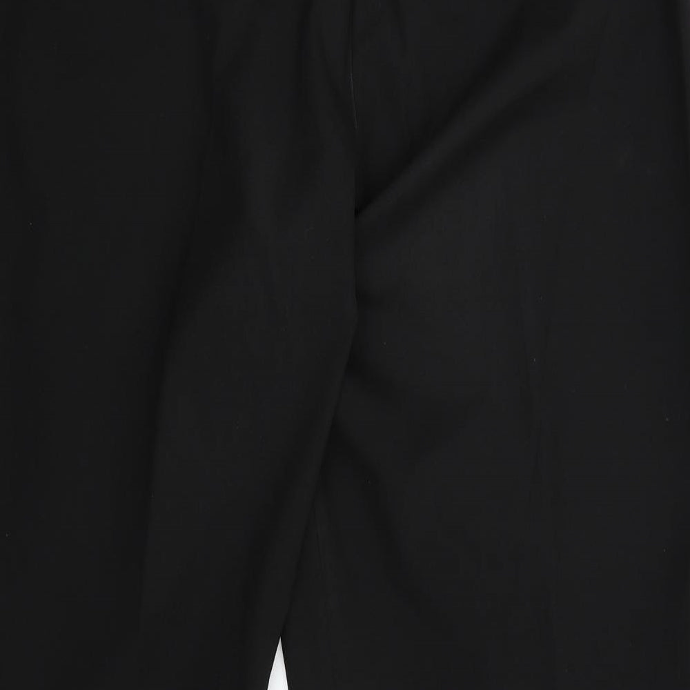 Womens UK Size 18 South Regular Fit Black Trousers