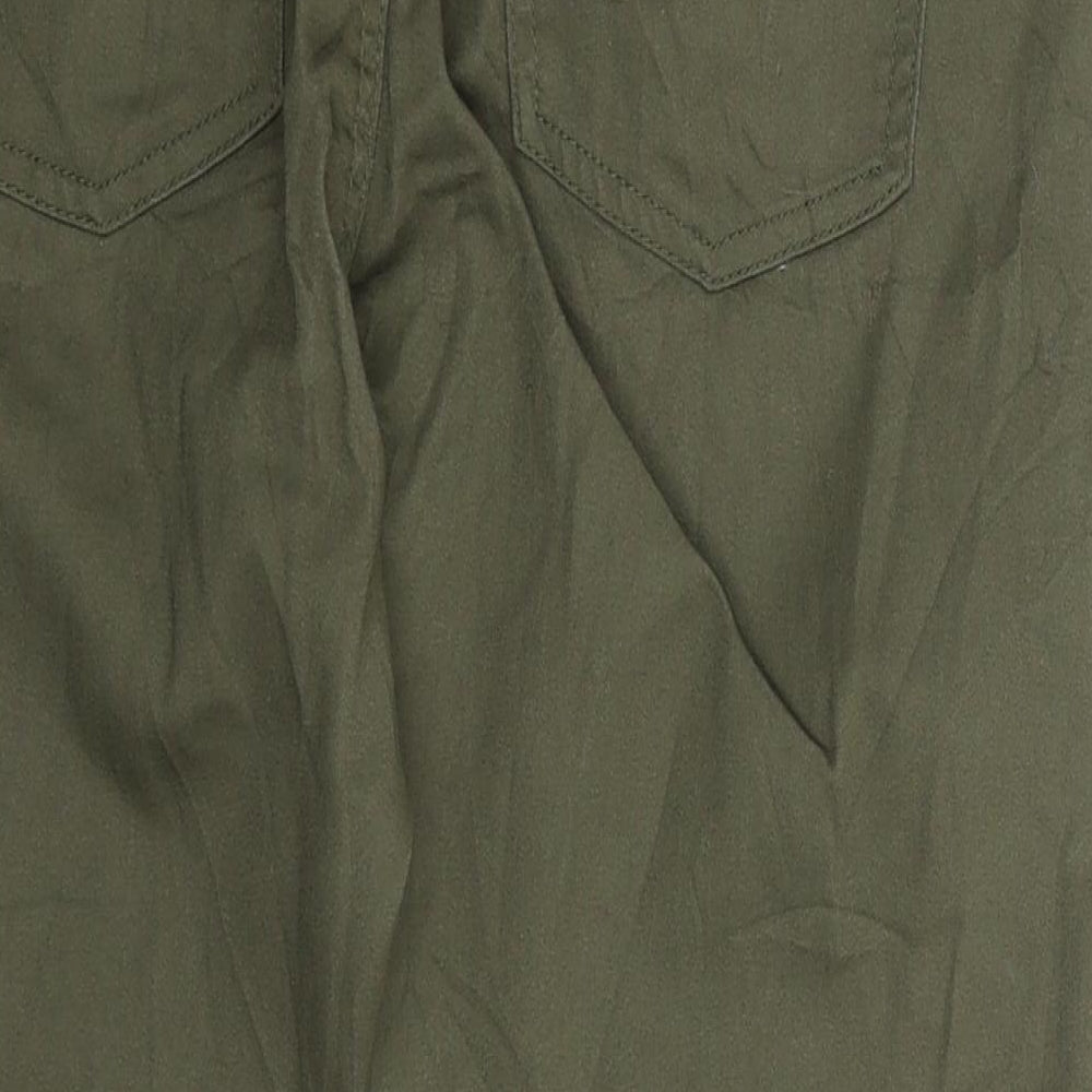 Womens UK Size 36 in Janina Extra-Slim Fit Cropped Green Jeans