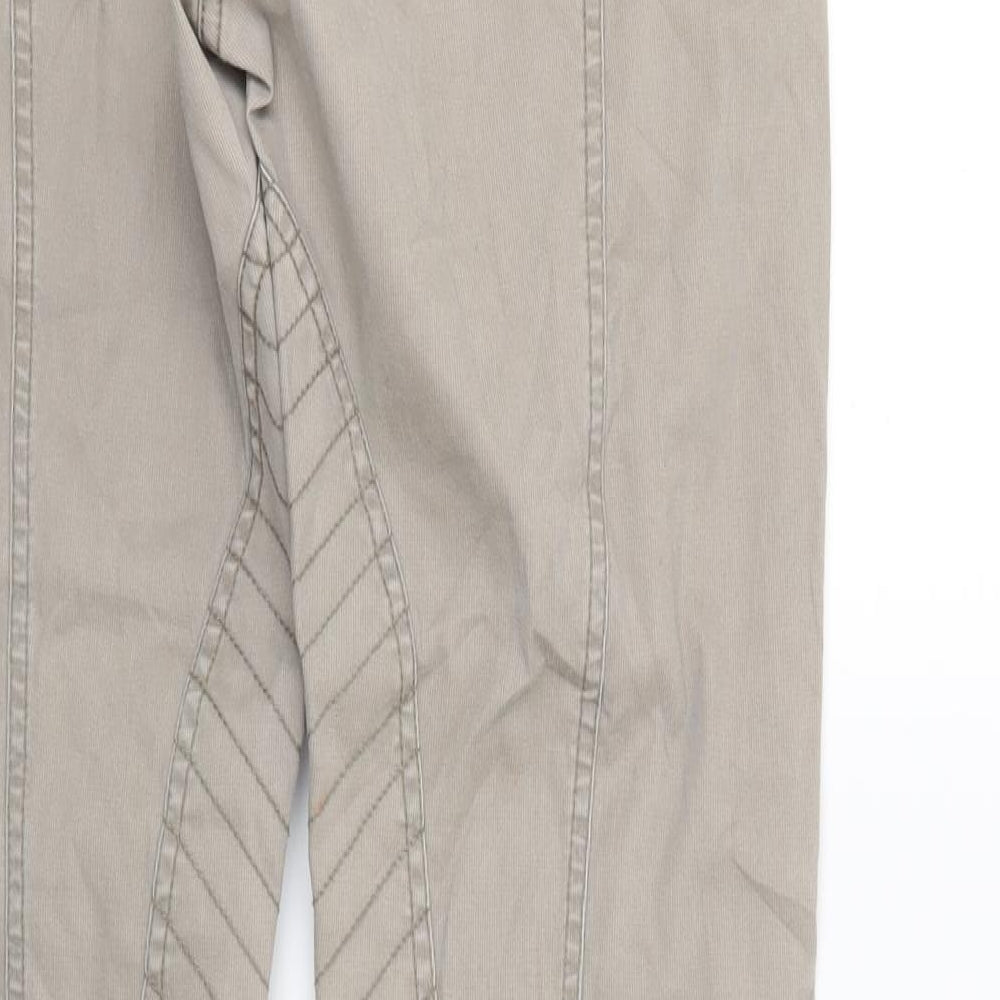 Mango Womens Beige Denim Skinny Jeans Size 10 L27 in