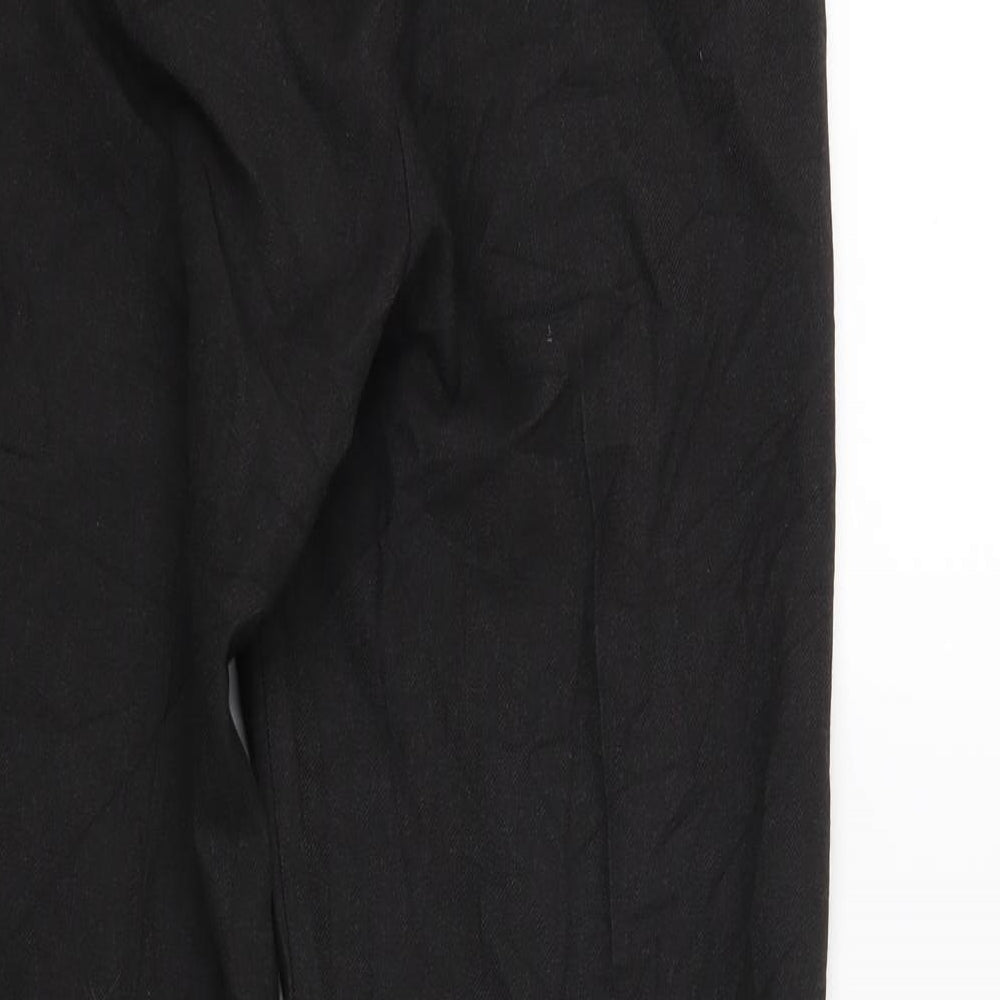 Trutex Mens Black Trousers Size 28 L30 in