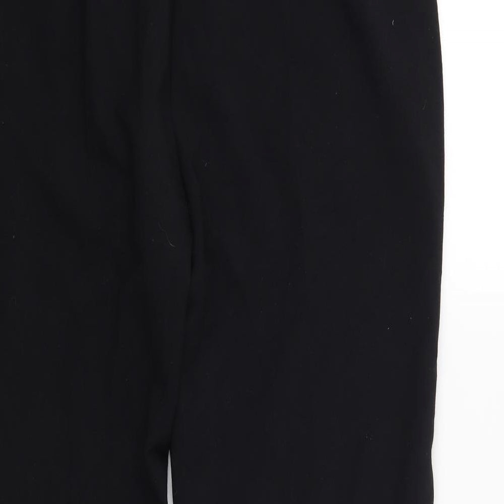 Womens UK Size 14 Marks and Spencer Regular Fit Black Trousers