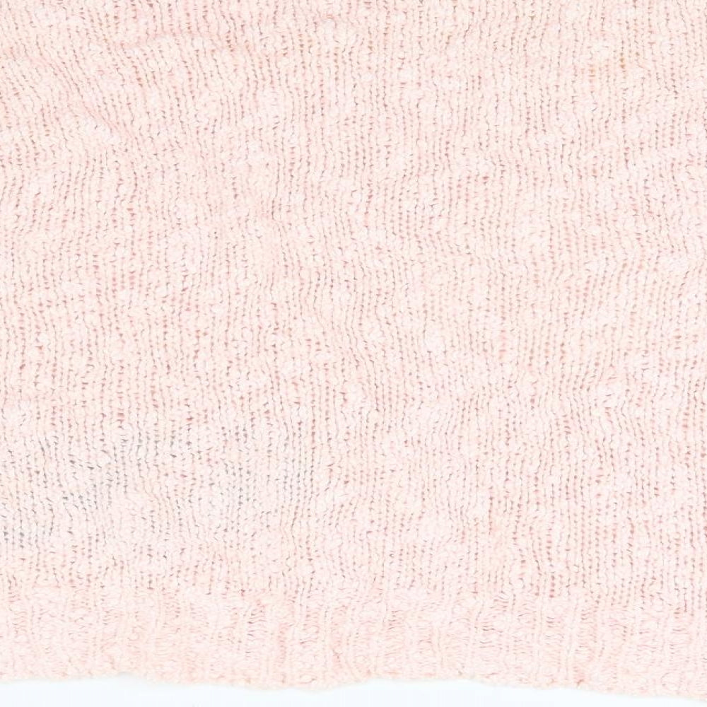 Trendy Womens Pink Knit Pullover Jumper Size M