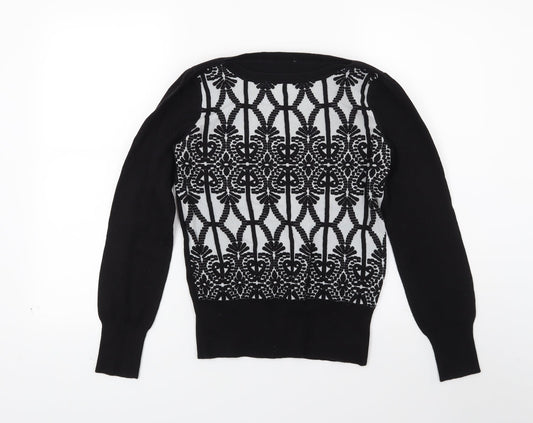 Oasis Womens Black Knit Pullover Jumper Size S