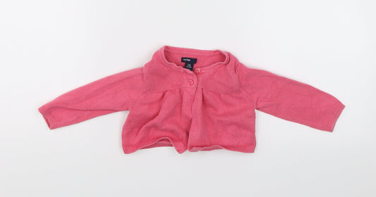 Gap Baby Pink Cardigan Jumper Size 6-9 Months
