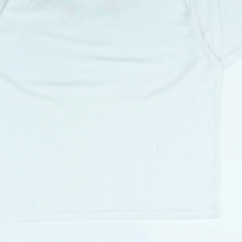 Womens UK Size M EA White Basic T-Shirt