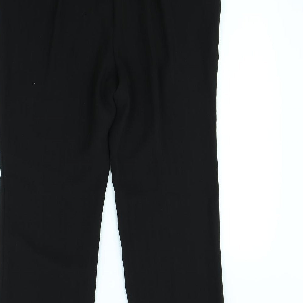 Womens UK Size 34 in Preworn Regular Fit Black Trousers