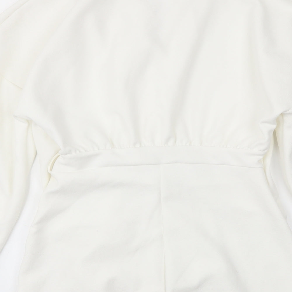 PRETTYLITTLETHING Womens White Playsuit One-Piece Size 6 L4 in