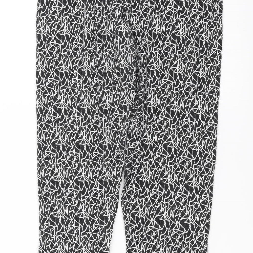 Golddigga Womens Black Trousers Size 14 L25 in