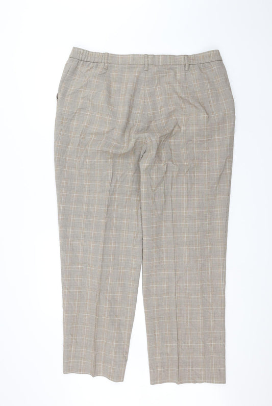 Womens UK Size 20 Wichele Regular Fit Brown Trousers