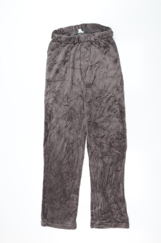 Womens UK Size L Avenue Regular Fit Black Trousers