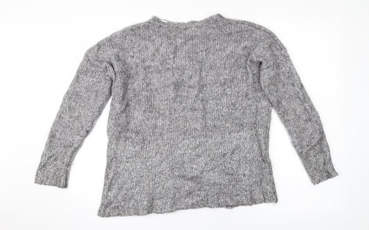 Mint Velvet Womens Grey Knit Pullover Jumper Size 10