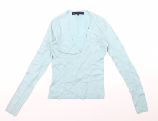 French Connection Womens Blue Pullover Jumper Size XS