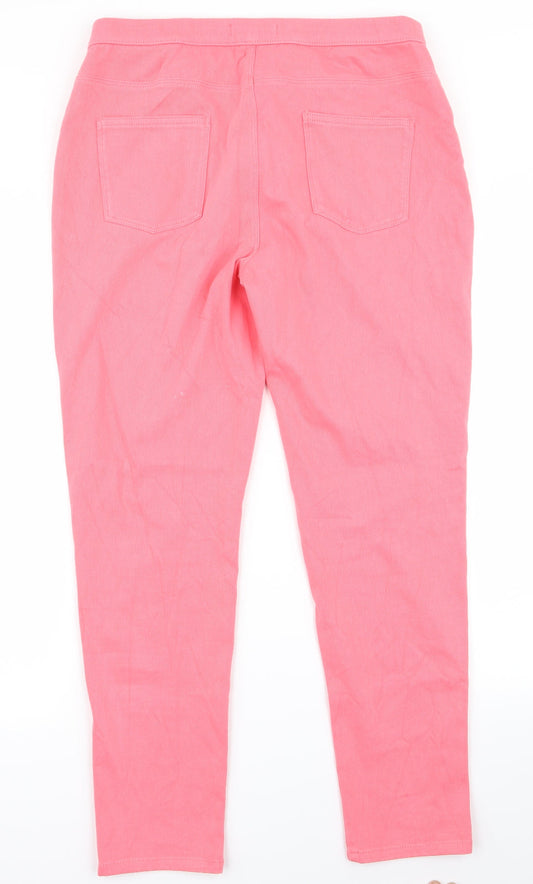 George Womens Pink Trousers Size 14 L27 in