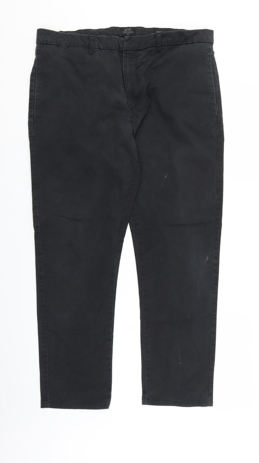 ACW85 Womens Black Denim Straight Jeans Size 36 L27 in