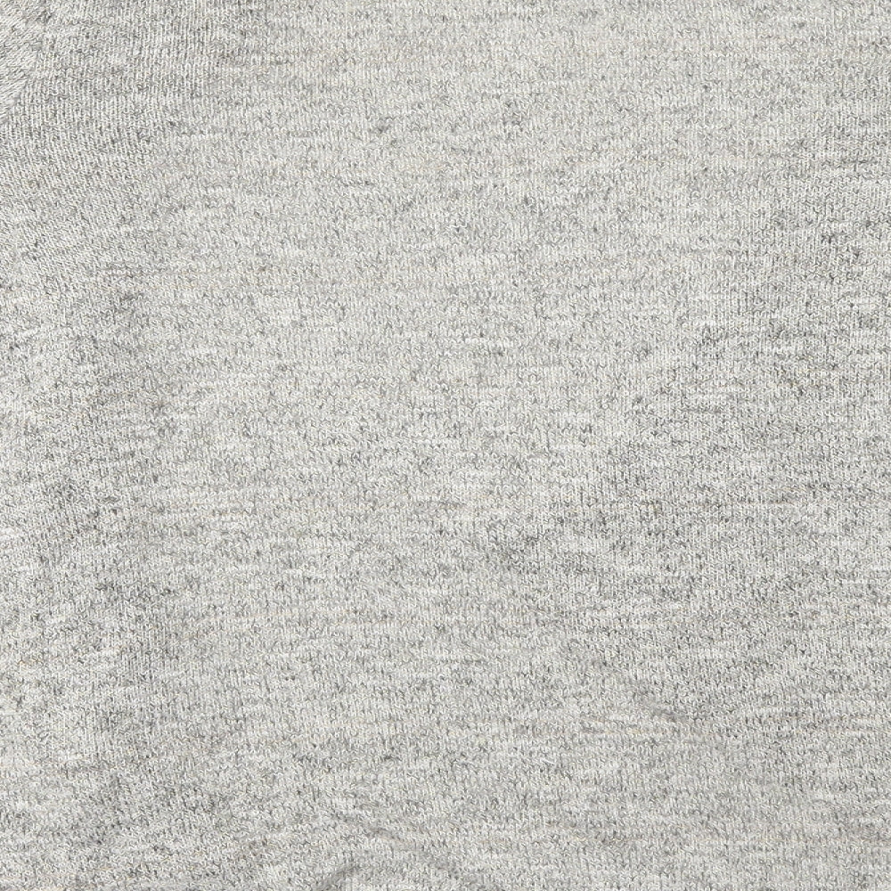 Womens UK Size 10 New Look Grey Basic Blouse