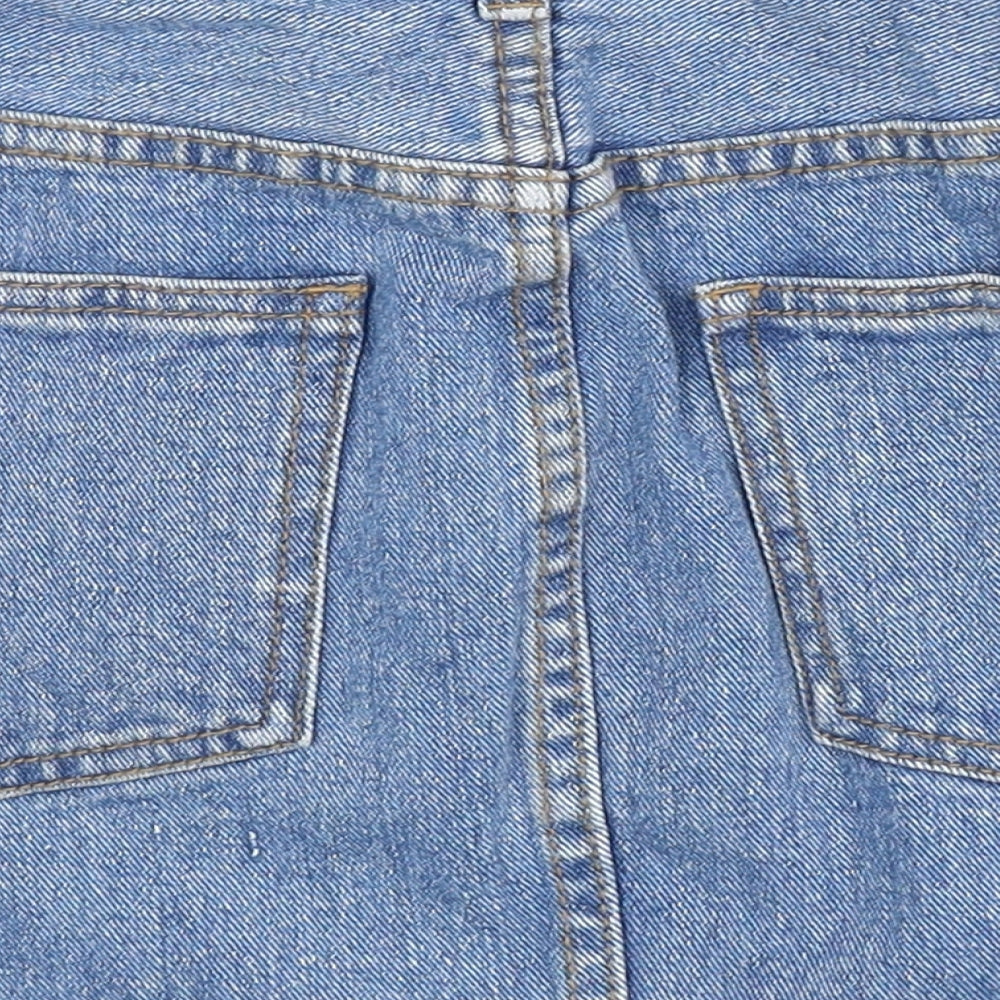 FOREVER 21 Womens Blue Denim Mini Skirt Size M