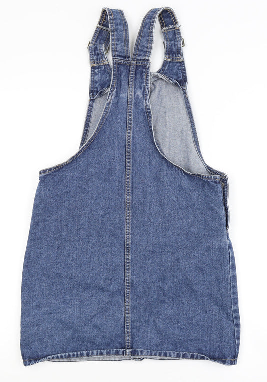 Denim Co. Womens Blue Denim Pinafore/Dungaree Dress Size 8
