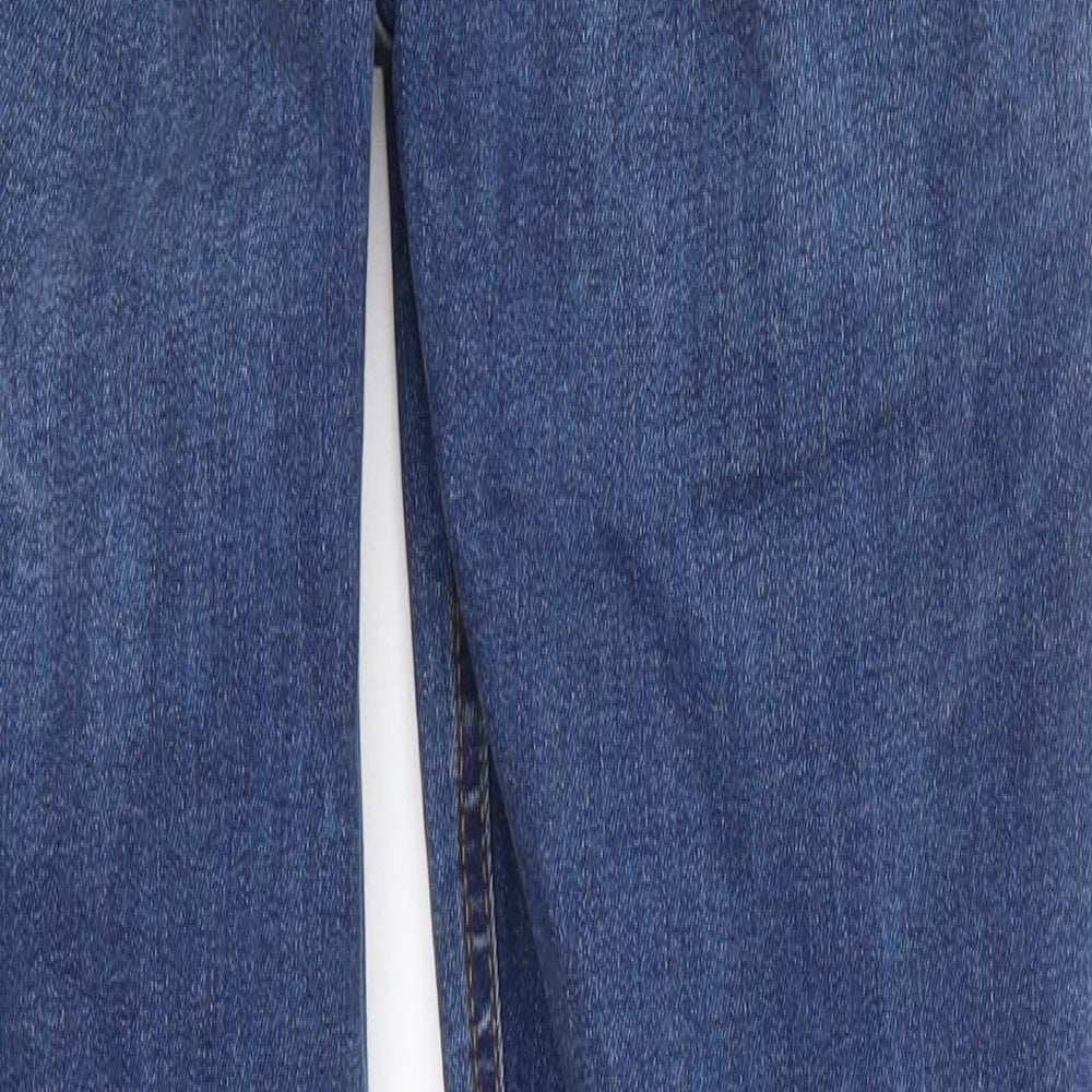 Mens UK Size 26 Topshop Regular Fit Straight Blue Jeans