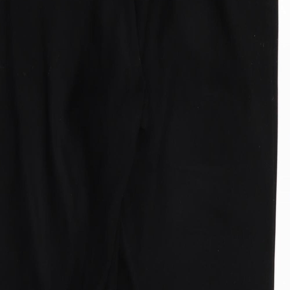 Womens UK Size 16 BHS Regular Fit Black Trousers