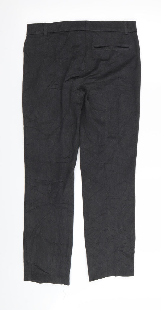 M&S Womens Grey Trousers Size 8 L27 in