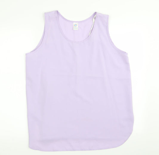 Womens UK Size 18 C&A Purple Basic Blouse