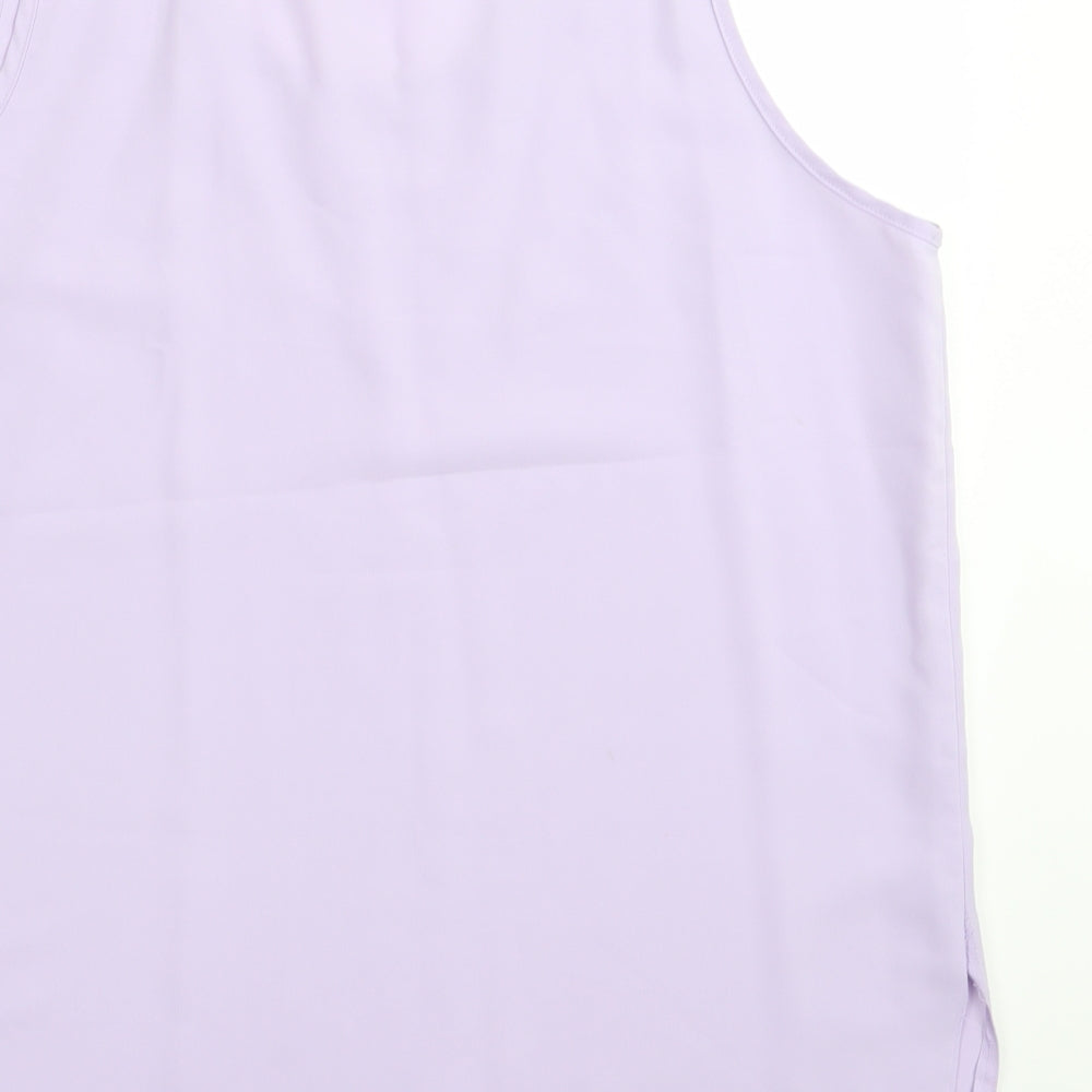 Womens UK Size 18 C&A Purple Basic Blouse