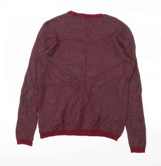 21 MEN Mens Red Pullover Sweatshirt Size S