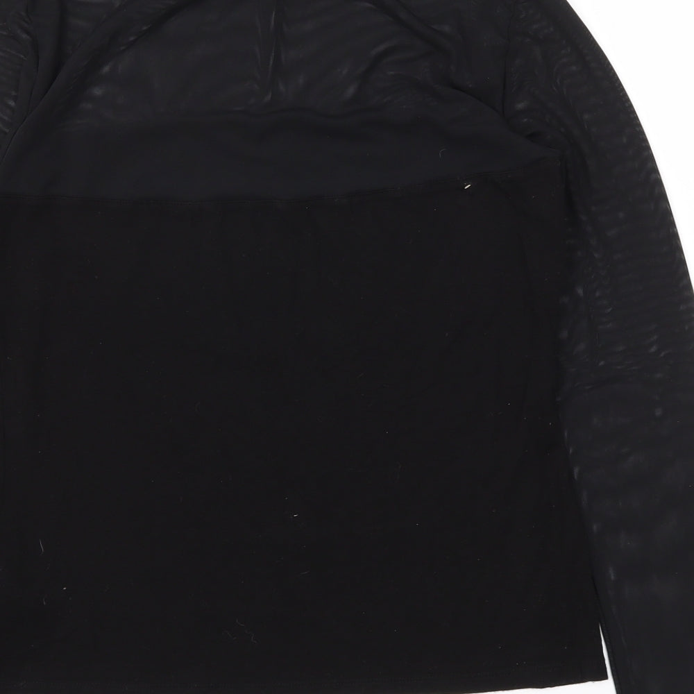 Womens UK Size L H&M Black Basic T-Shirt
