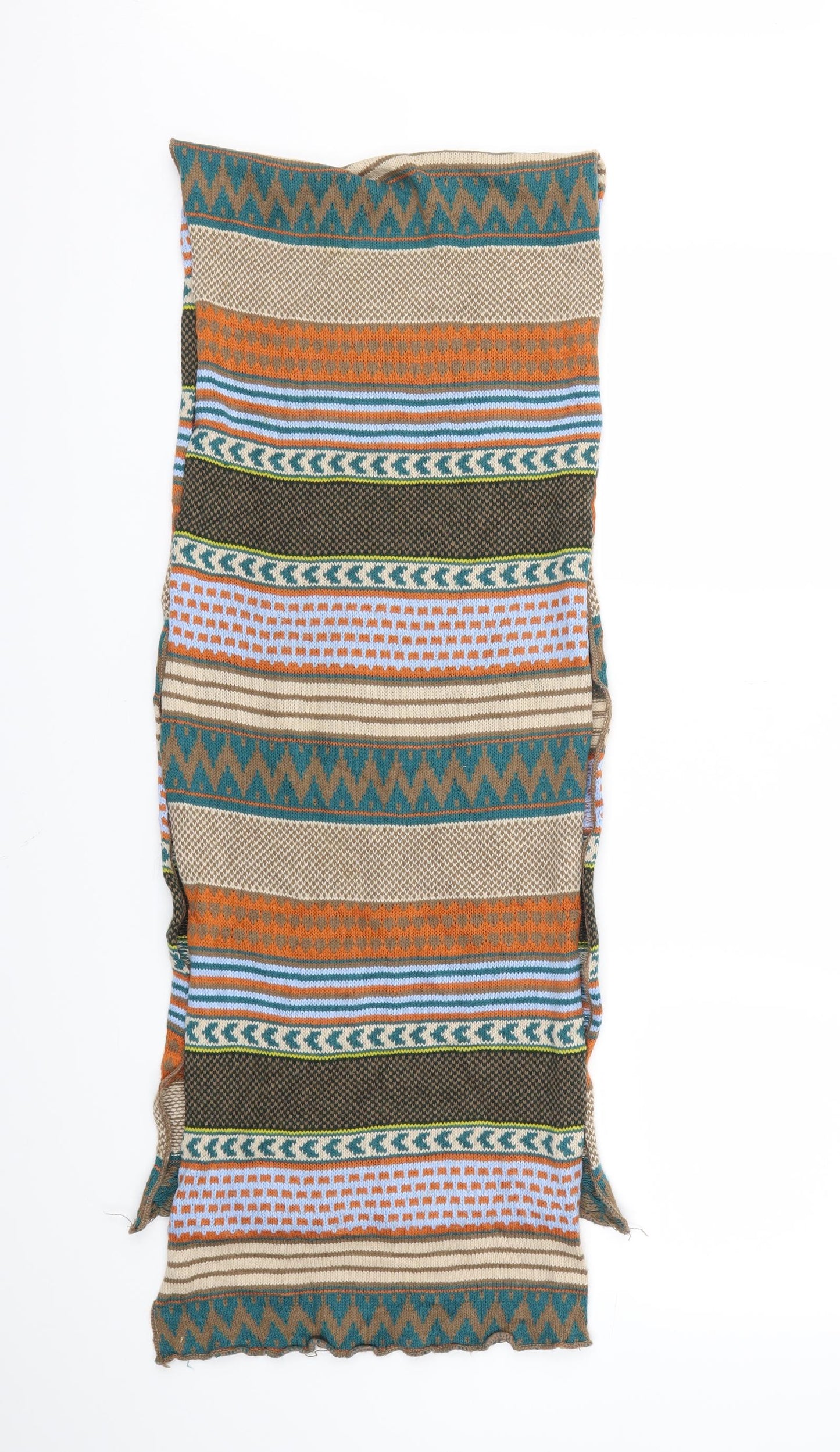 Preworn Womens Multicoloured Argyle/Diamond Scarf
