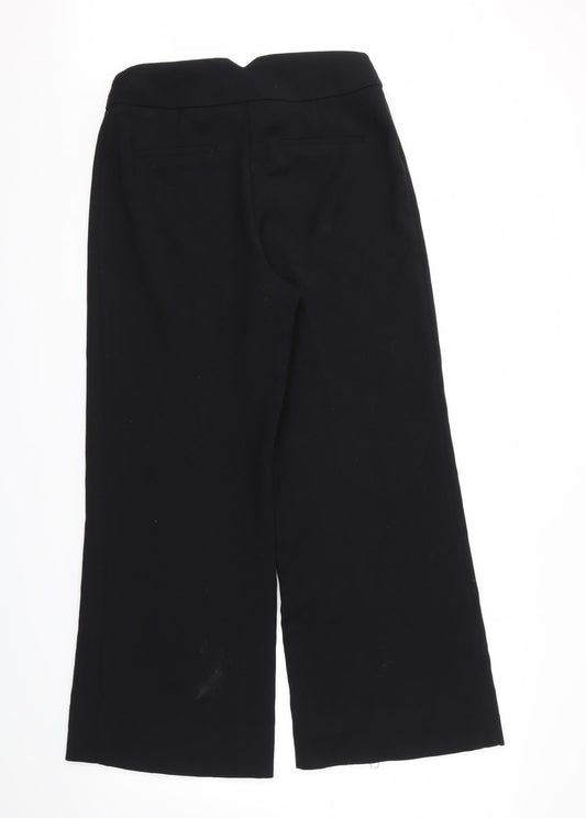 M&S Womens Black Trousers Size 10 L27 in