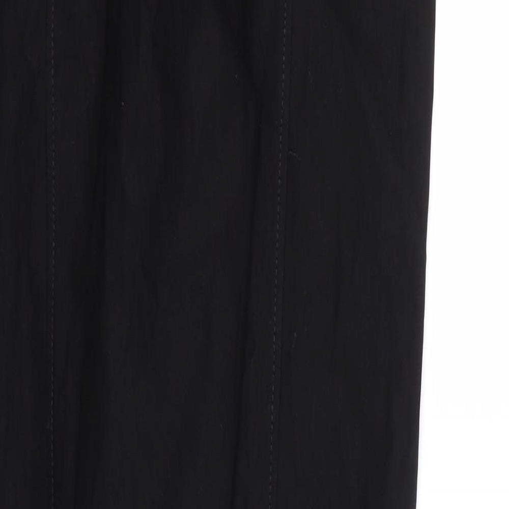 Womens UK Size M TRU Regular Fit Sweatpants Black Trousers