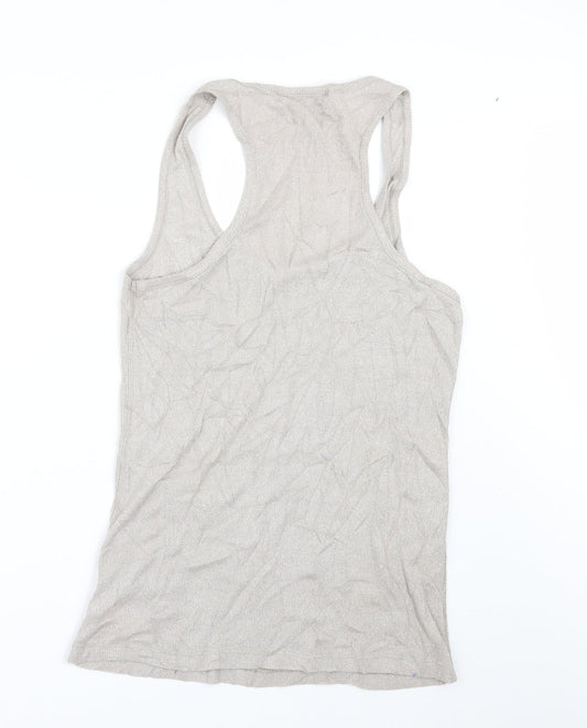 Womens UK Size 18 New Look Beige Basic T-Shirt
