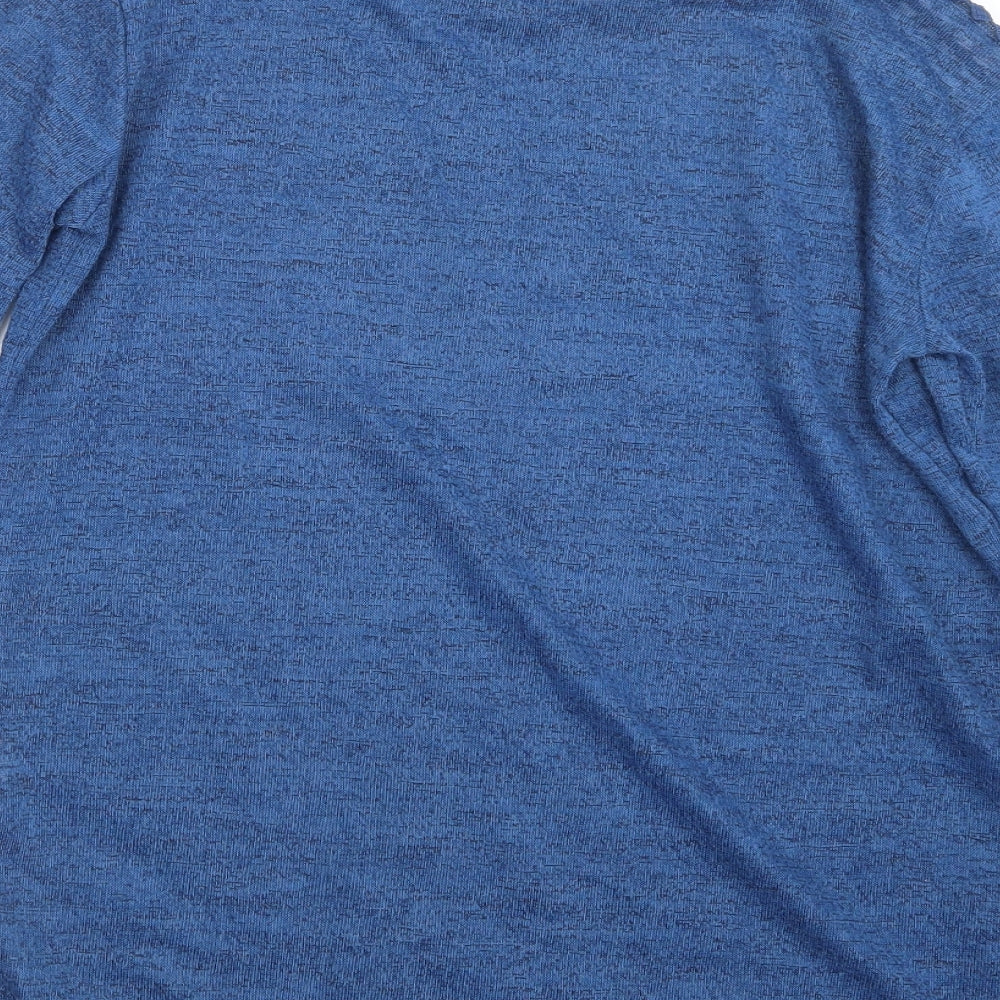 Womens UK Size 6 Atmosphere Blue Basic T-Shirt