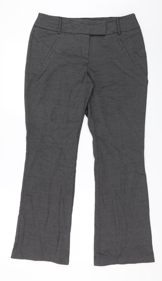 Womens UK Size 12 George Regular Fit Grey Trousers
