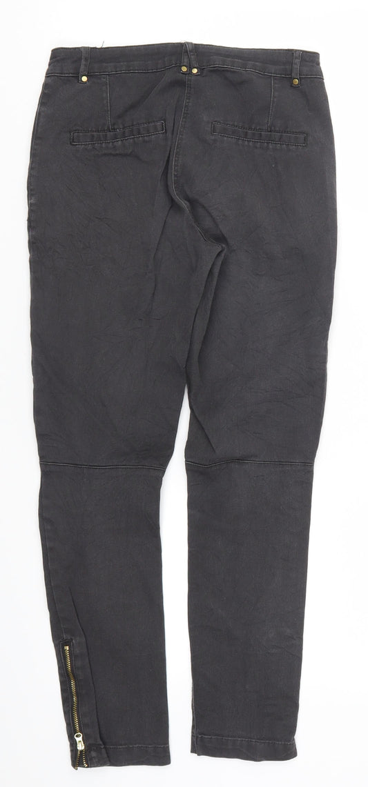 H&M Womens Grey Denim Skinny Jeans Size 6 L25.5 in